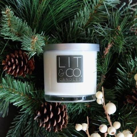 Lit & Co Candles w/Silver Lid- Assorted Scents!