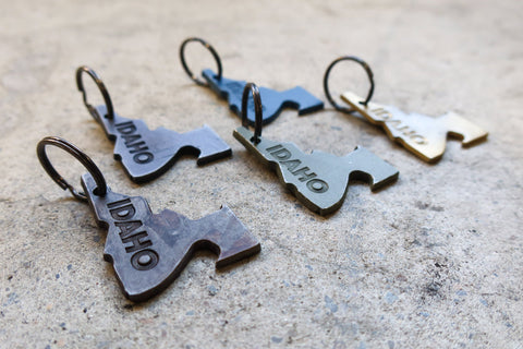 Fosterweld IDAHO Stamped Outside Bottle Opening Keychain