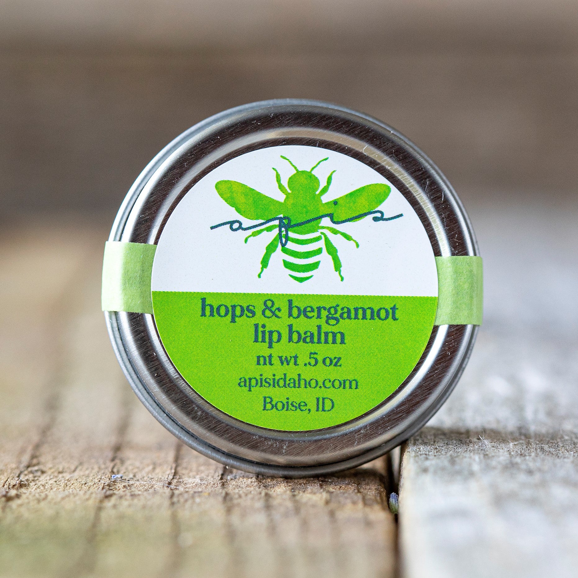 lip balm, hops and bergamot