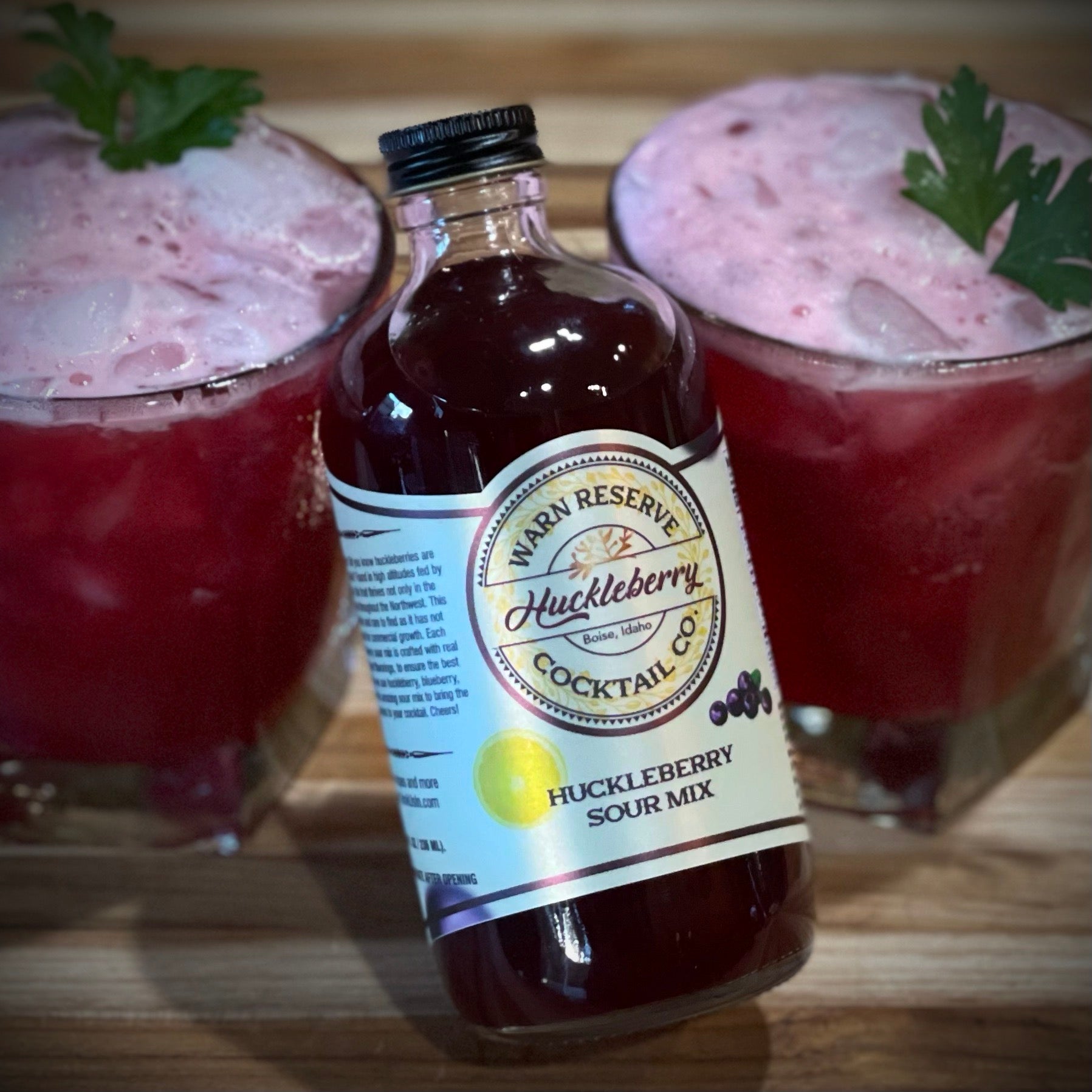 Warn Reserve Cocktail Co. | Huckleberry Sour Mix, 8 fl. oz. bottle