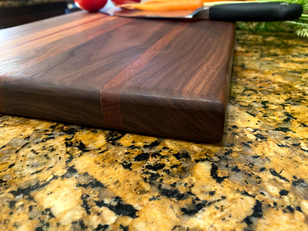 18" X 12.5" X 1.25" Exotic Hardwood Cutting Board