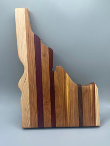 Idaho Shaped 9" X 15" X 1.25" Exotic Hardwood Cutting Board