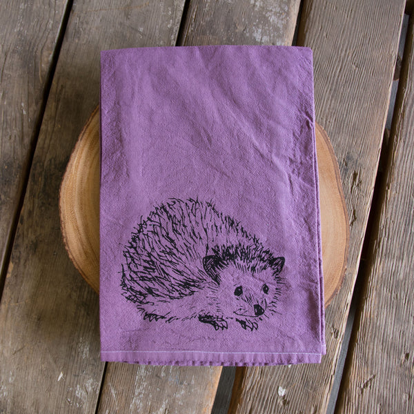 Dyed Hedgehog Tea Towel