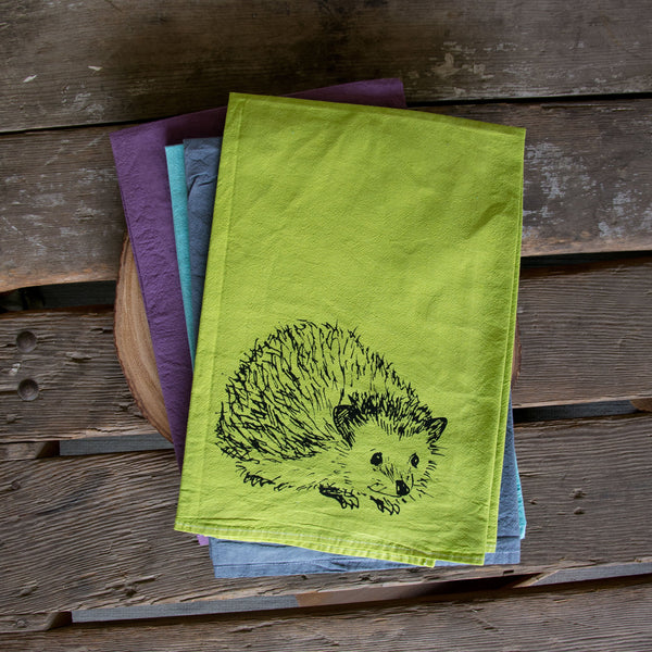 Dyed Hedgehog Tea Towel