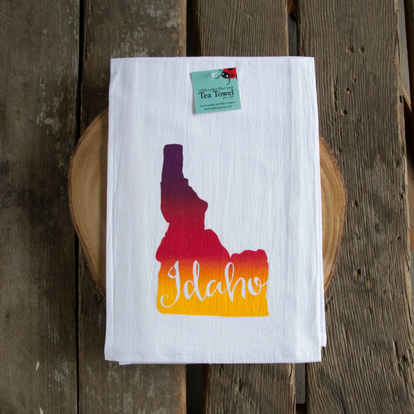 Idaho Tea Towel, flour sack towel