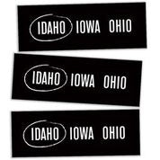 Idaho/Iowa/Ohio Sticker