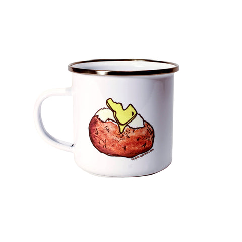 Idaho Spud Enamel Mug