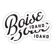 Boise, Idaho Black/White Sticker