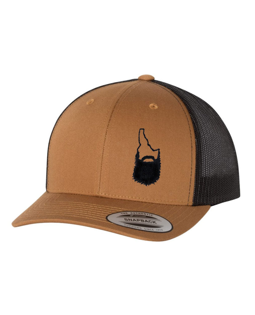 Idaho Beard Caramel/Black Snapback Trucker