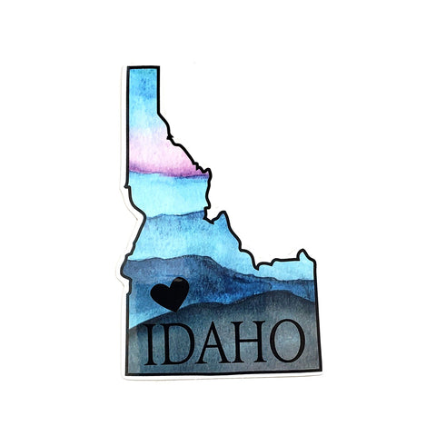 Idaho heart sticker