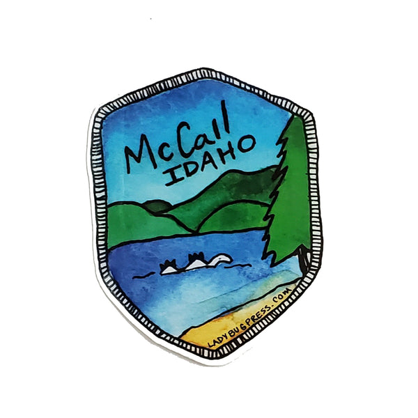 McCall watercolor sticker
