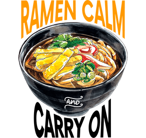Ramen Calm & Carry On sticker