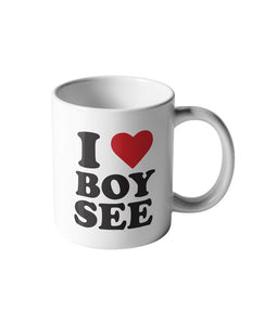 I Heart Boy-See Mug