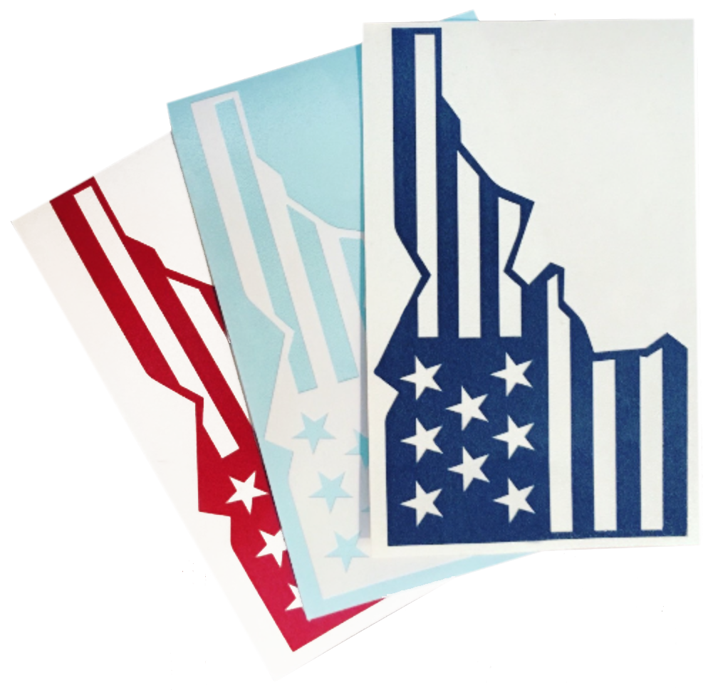 Banana ink Star Spangled Idaho Sticker
