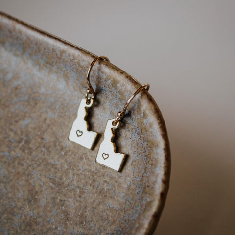 Idaho Dangle with out garnet Earing, Steven Dexter Designs